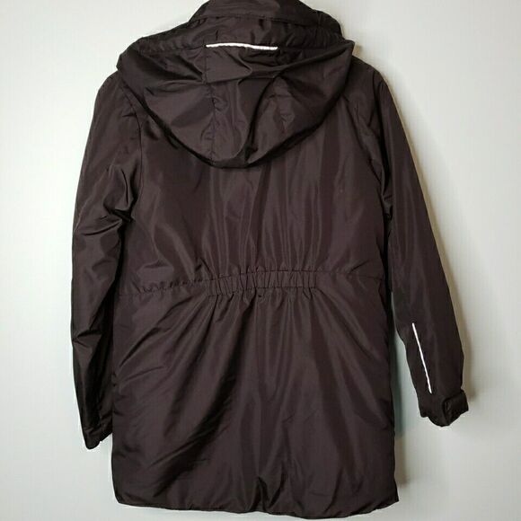Old Navy Girls Jacket Full Zip Winter Snow Coat Hooded Active Black Sz XL 14 16 - Picture 8 of 16